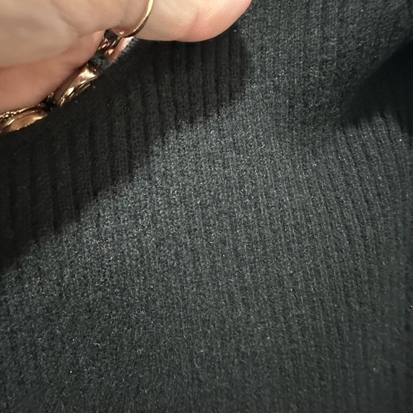 Reformation Mia Black Cashmere Scoop Neck Sweater Size Small EUC - Picture 5 of 6
